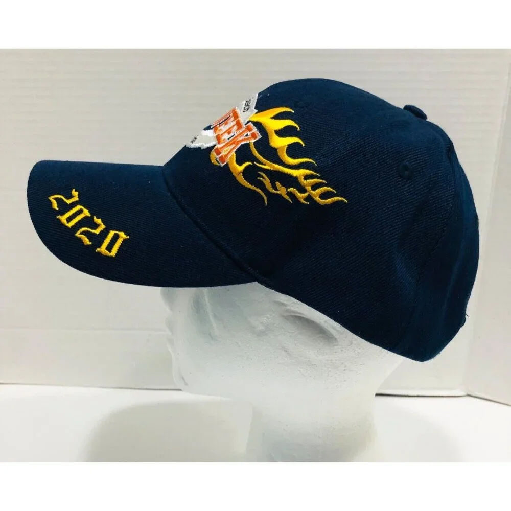 2020 Bike‎ Week Baseball Hat Black Embroidered Flames Daytona Beach Motorcycle